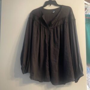 Old Navy Drk Gray Blouse